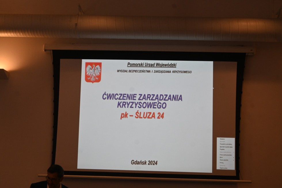 Nowy Dwór Gdański. Ćwiczenia zarządzania kryzysowego – ŚLUZA 24.