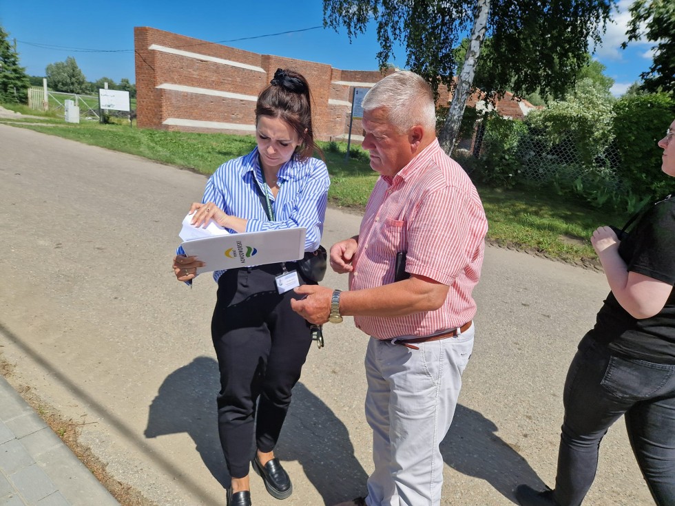 Powiat nowodworski. Odbiór końcowy inwestycji w Ostaszewie i Marzęcinie.