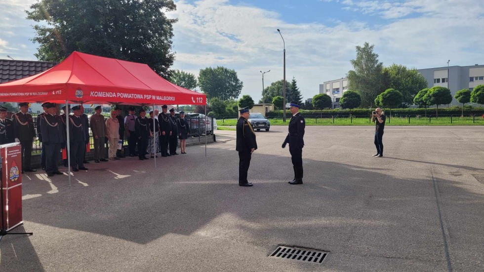Malbork. Strażacy pożegnali zastępcę komendanta powiatowego bryg. Adama Taflińskiego.