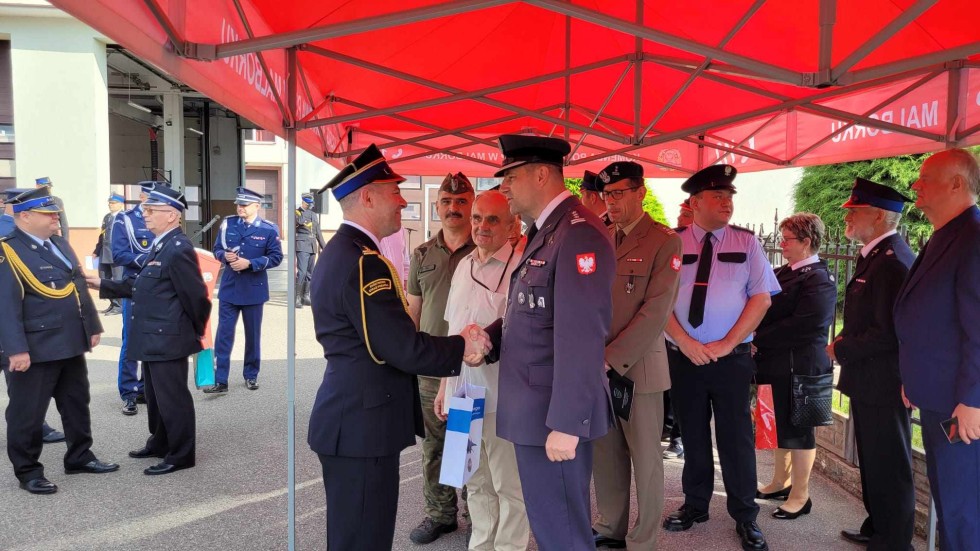 Malbork. Strażacy pożegnali zastępcę komendanta powiatowego bryg. Adama Taflińskiego.