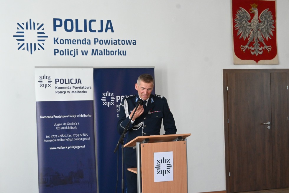 Wspólne obchody Święta Policji funkcjonariuszy z Malborka i Nowego Dworu Gdańskiego.