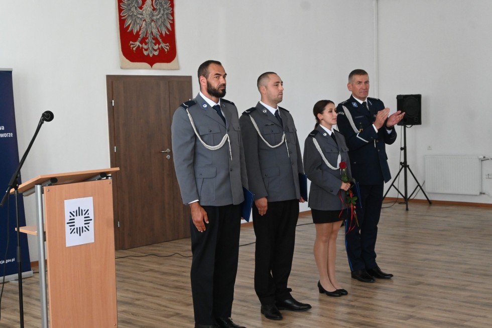 Wspólne obchody Święta Policji funkcjonariuszy z Malborka i Nowego Dworu Gdańskiego.