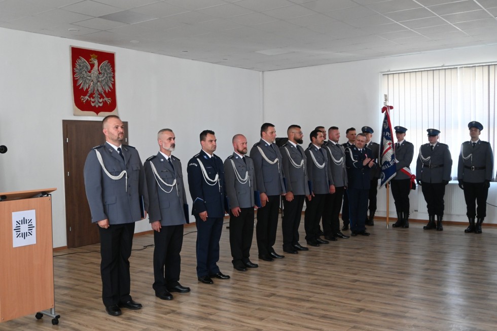 Wspólne obchody Święta Policji funkcjonariuszy z Malborka i Nowego Dworu Gdańskiego.