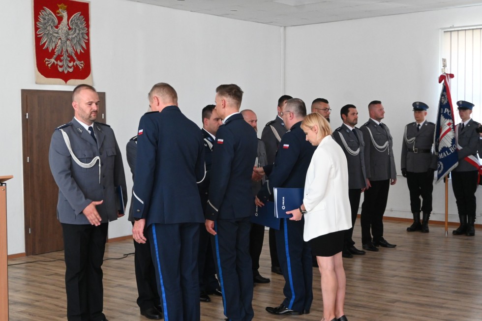 Wspólne obchody Święta Policji funkcjonariuszy z Malborka i Nowego Dworu Gdańskiego.