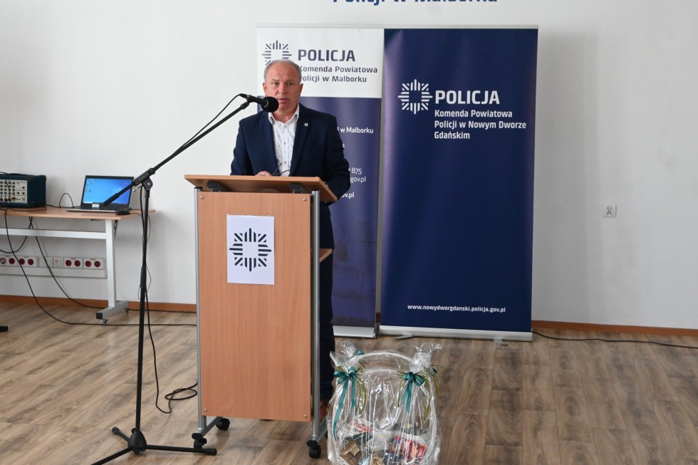 Wspólne obchody Święta Policji funkcjonariuszy z Malborka i Nowego Dworu Gdańskiego.