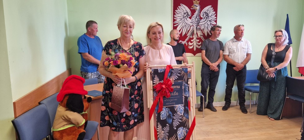 Sztutowo. Pożegnanie Sekretarz Gminy Renaty Głąb.