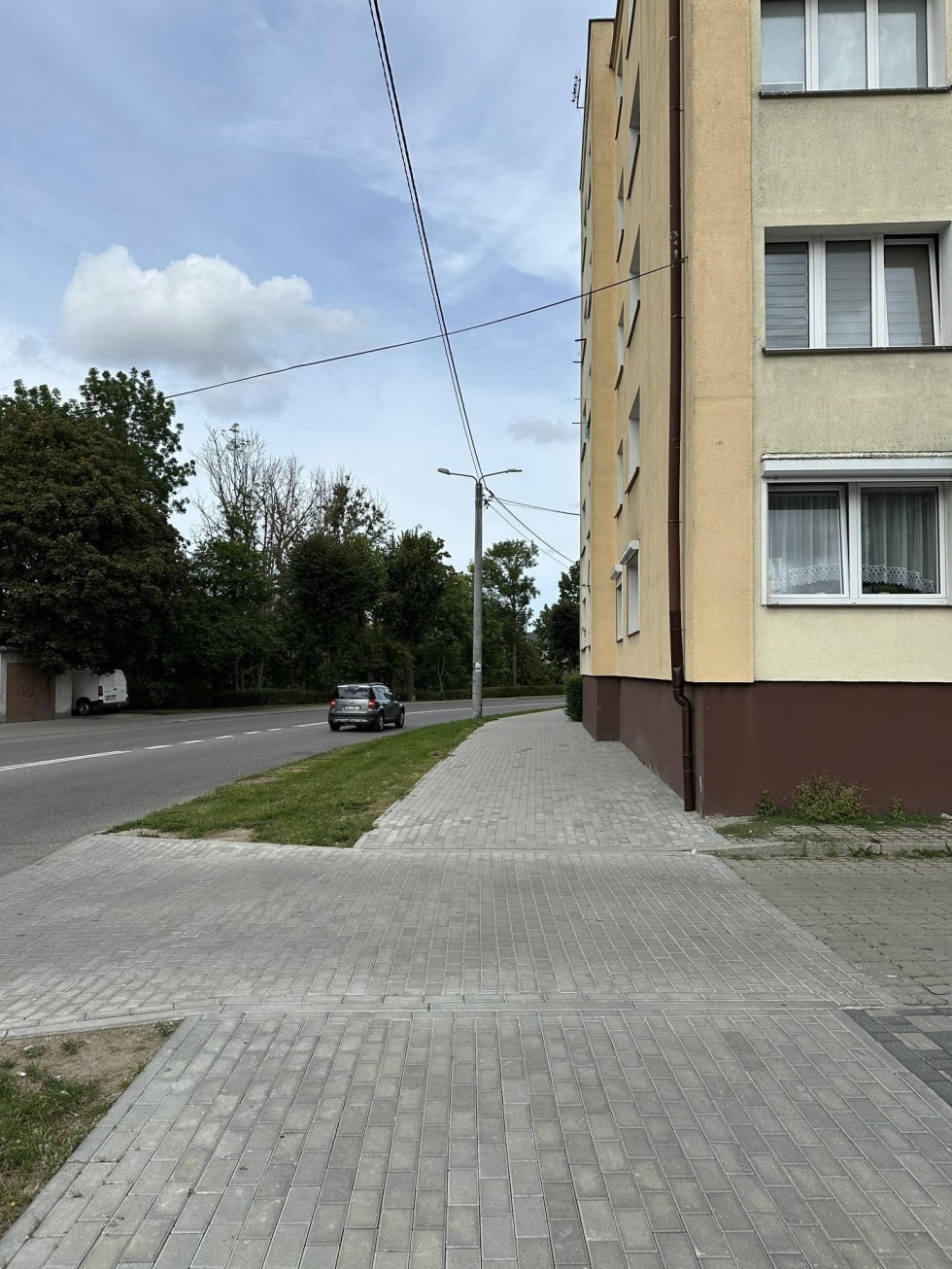 Nowy Dwór Gdański. Koniec remontu chodników.