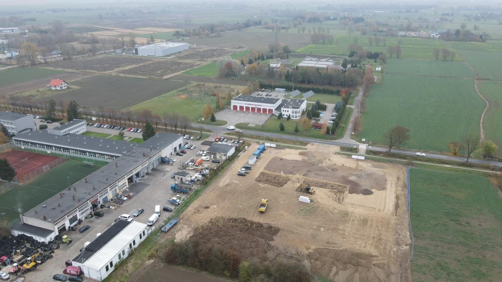 Nowy Dwór Gdański. Trwa budowa Centrum Ratowniczo – Gaśniczego.