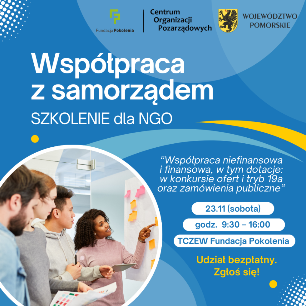 Malbork. Jak skutecznie współpracować z samorządem? - zaproszenie na bezpłatne szkolenie.