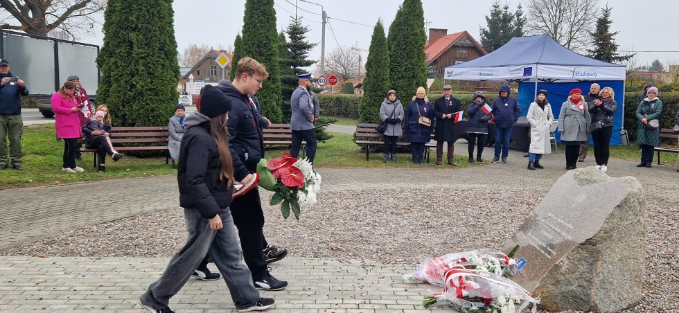 Mieszkańcy Gminy Sztutowo uczcili Święto Niepodległości.