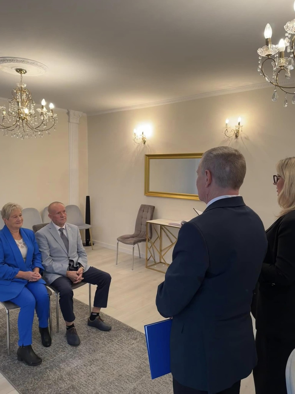 Nowy Dwór Gdański. Złote Gody państwa Grażyny i Jerzego Lipińskich.