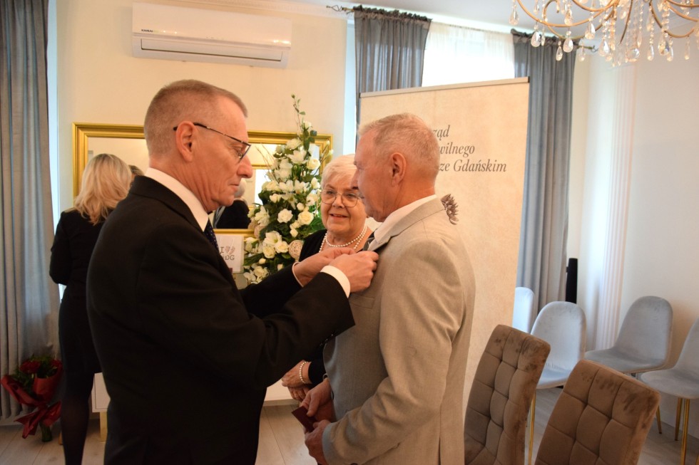 Nowy Dwór Gdański. Złote Gody państwa Krystyny i Stanisława Müller.