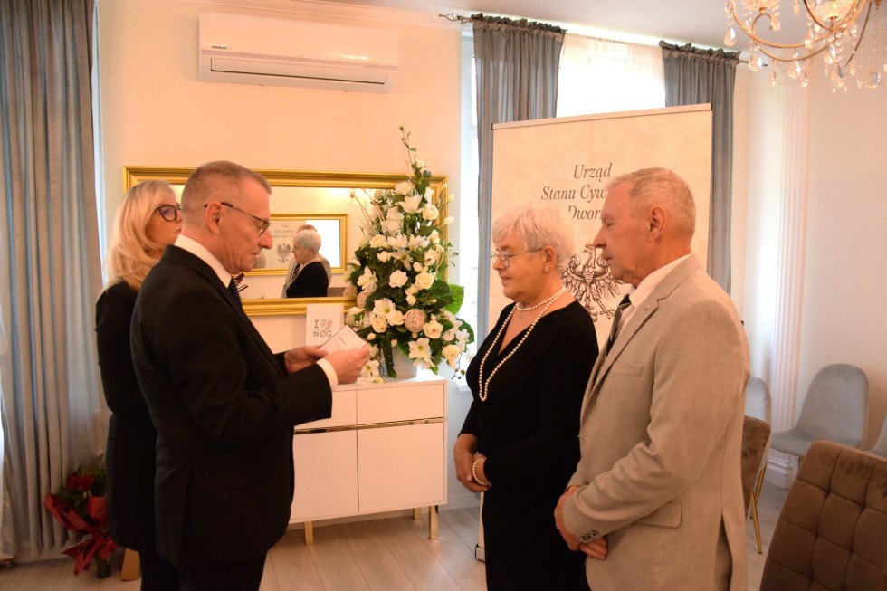 Nowy Dwór Gdański. Złote Gody państwa Krystyny i Stanisława Müller.