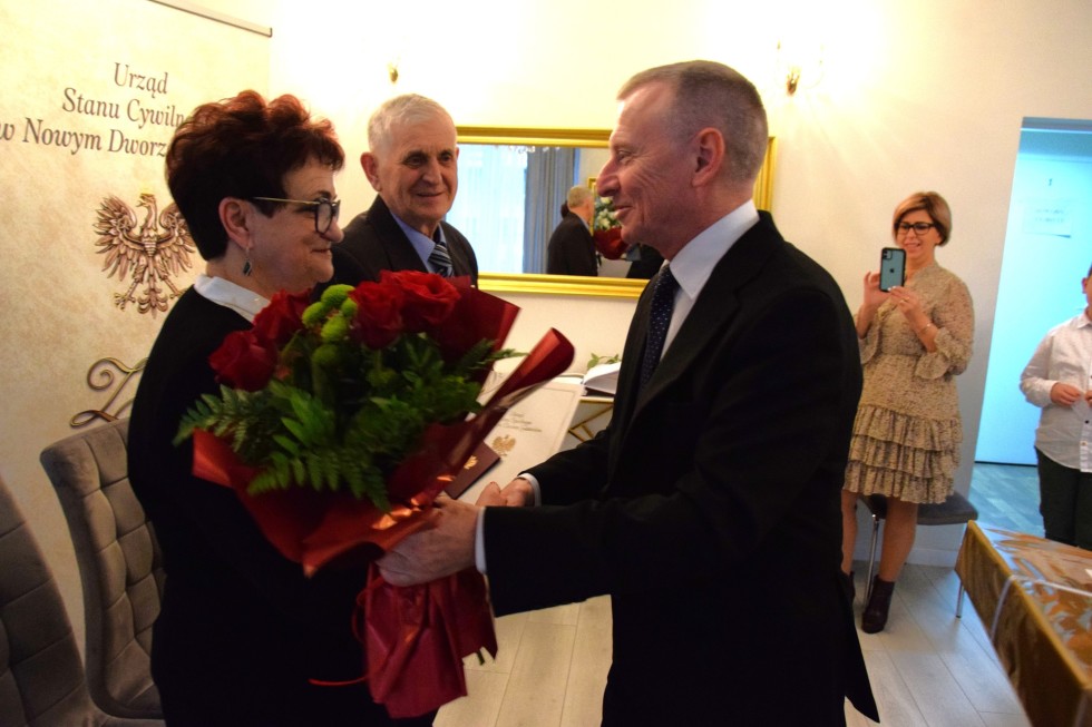 Nowy Dwór Gdański. Złote Gody państwa Teresy i Tadeusza Nowakowskich.