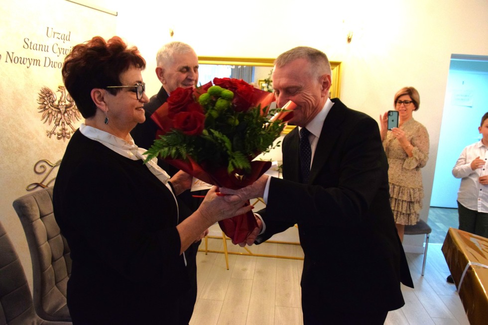 Nowy Dwór Gdański. Złote Gody państwa Teresy i Tadeusza Nowakowskich.