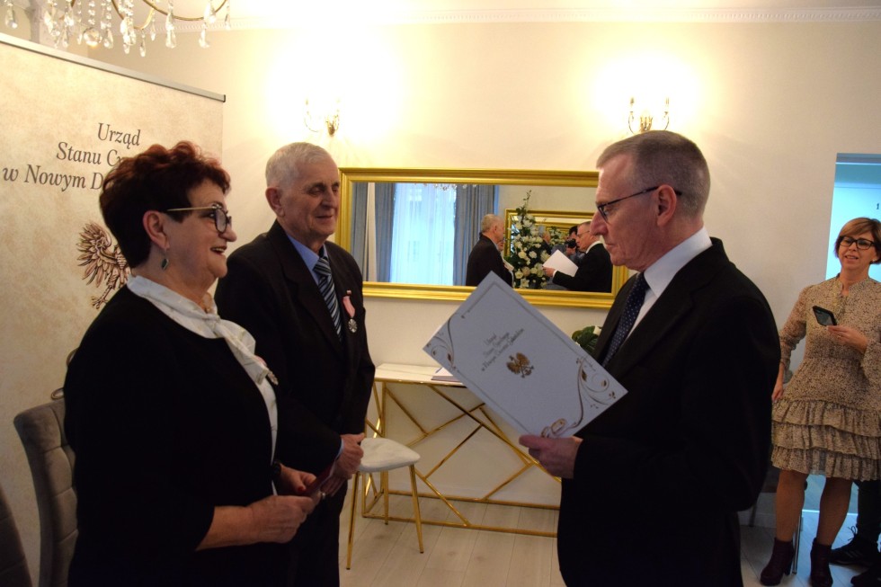 Nowy Dwór Gdański. Złote Gody państwa Teresy i Tadeusza Nowakowskich.