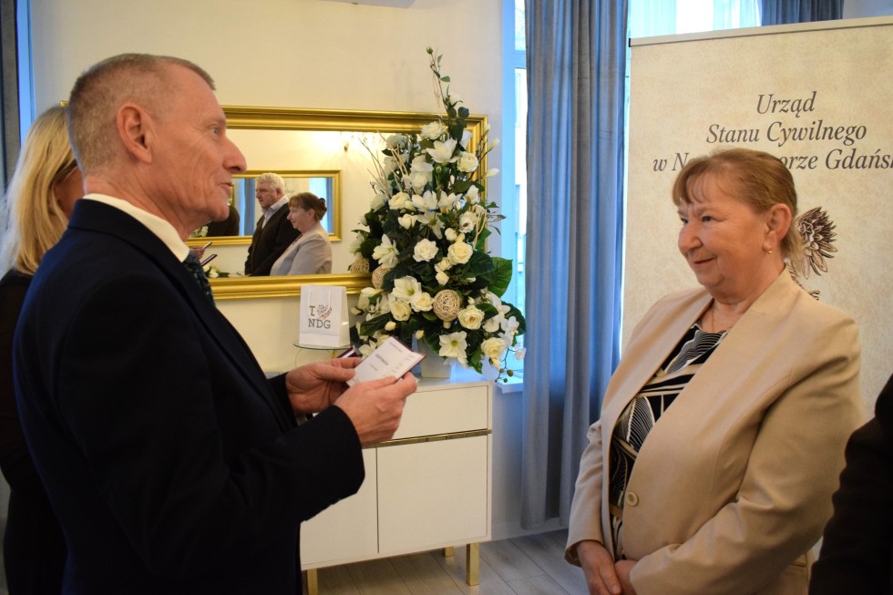 Nowy Dwór Gdański. Jubileusz 50-lecia małżeństwa państwa Danuty i Adama Kubiak.