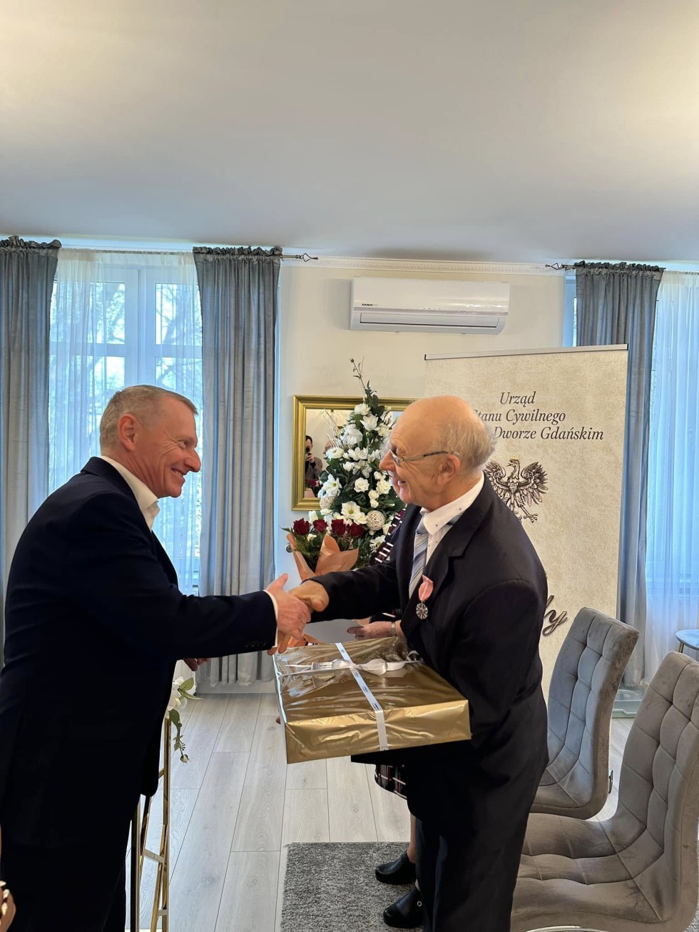 Nowy Dwór Gdański. Złote Gody państwa Jadwigi i Jerzego Jarosińskich.