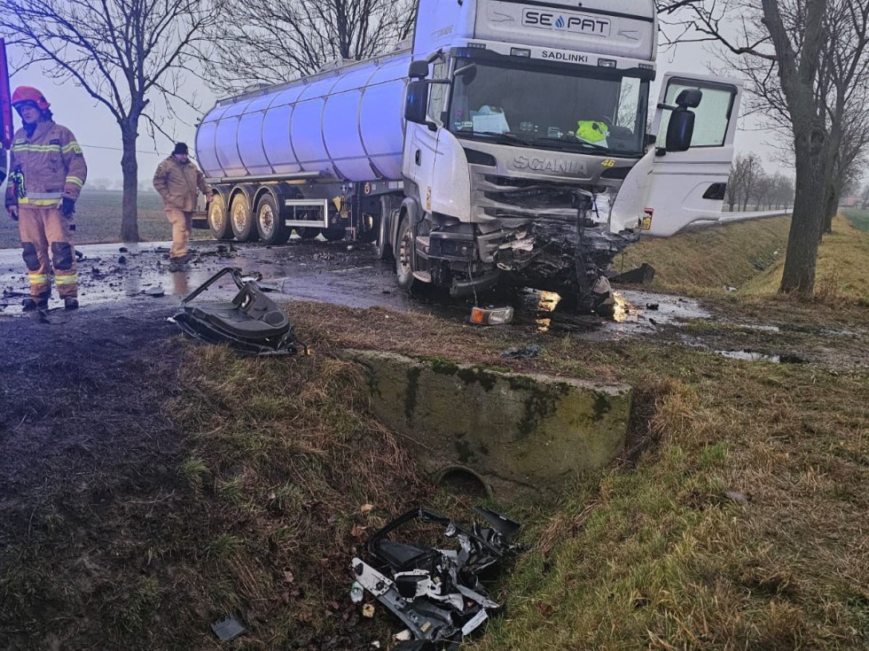 DK55. Śmiertelny wypadek w Martągu.