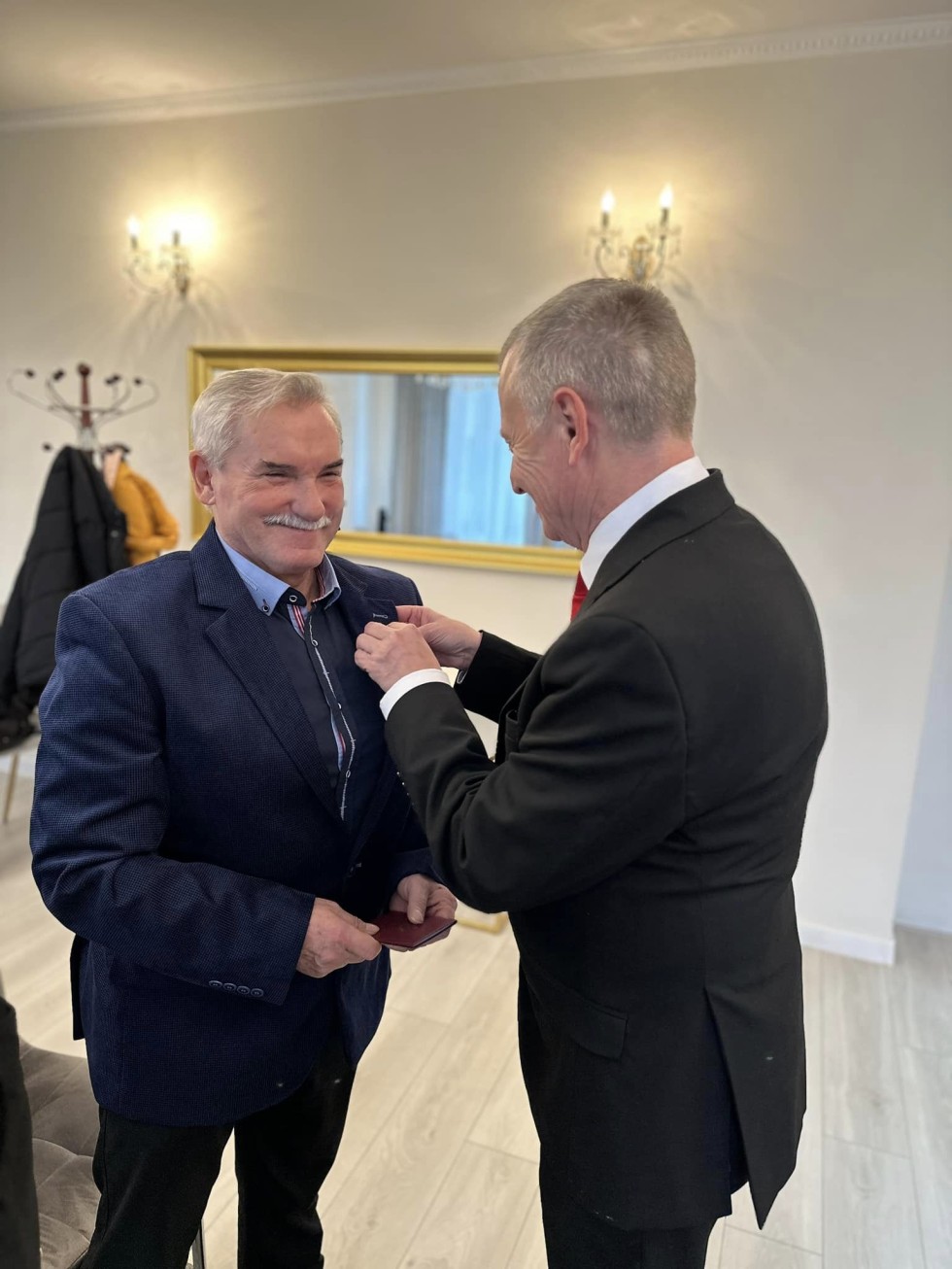 Nowy Dwór Gdański. Jubileusz 50-lecia pożycia małżeńskiego państwa Danuty i Tadeusza Bartnickich.