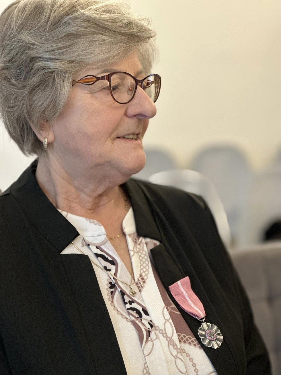 Nowy Dwór Gdański. Jubileusz 50-lecia pożycia małżeńskiego państwa Danuty i Tadeusza Bartnickich.
