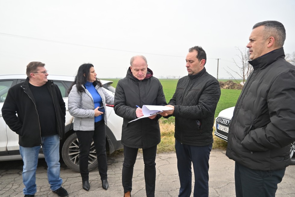 Odbiór końcowy przebudowanej drogi powiatowej Palczewo – Lichnowy.