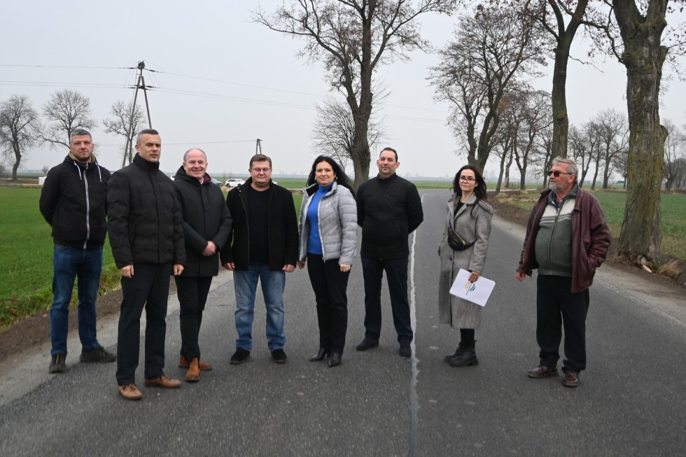 Odbiór końcowy przebudowanej drogi powiatowej Palczewo – Lichnowy.