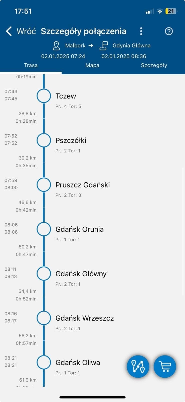 WAŻNE DODATKOWE POŁĄCZENIE Z MALBORKA DO GDYNI