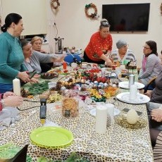 Świąteczne warsztaty florystyczne ? mieszkanki Gminy Malbork wyczarowały…