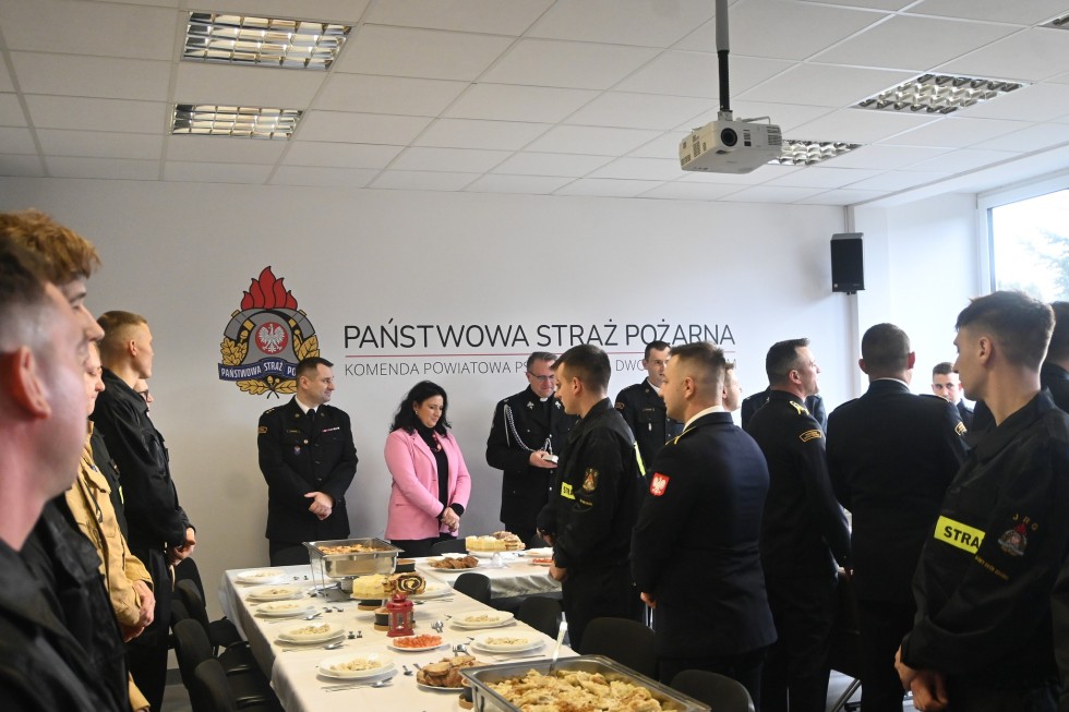 Nowy Dwór Gdański. Wigilijne spotkanie strażaków.