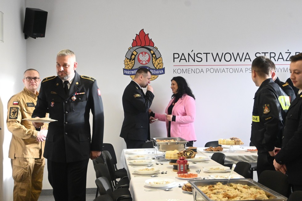 Nowy Dwór Gdański. Wigilijne spotkanie strażaków.