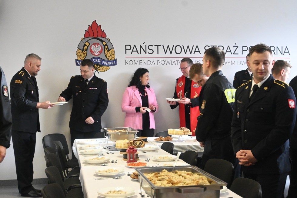 Nowy Dwór Gdański. Wigilijne spotkanie strażaków.