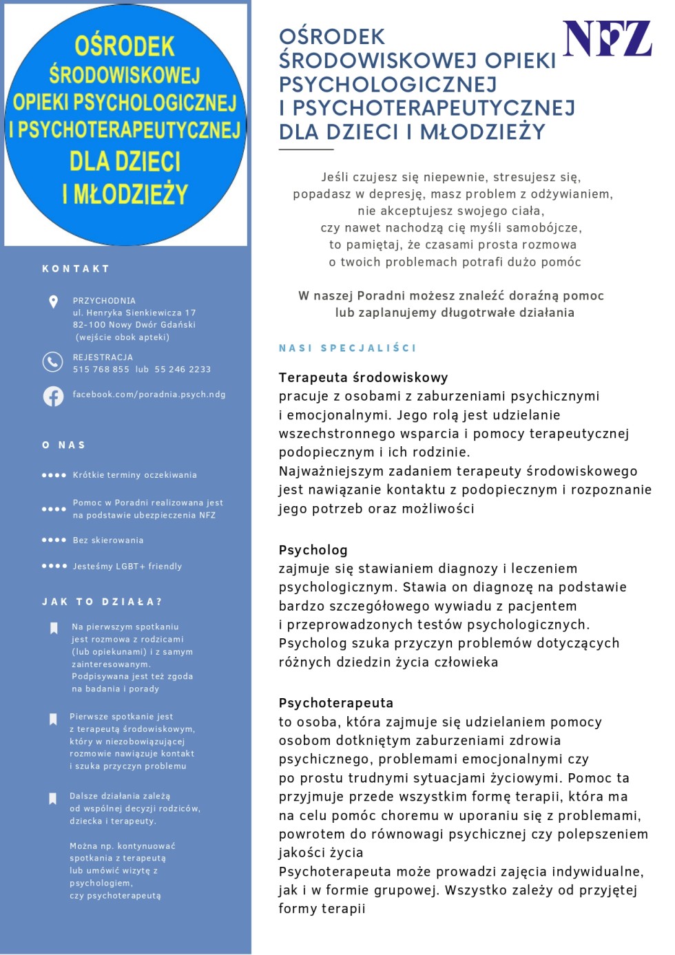 Nowy Dwór Gdański. Spotkanie Lokalnego Zespołu Koordynującego Realizację Narodowego Programu Ochrony Zdrowia Psychicznego.