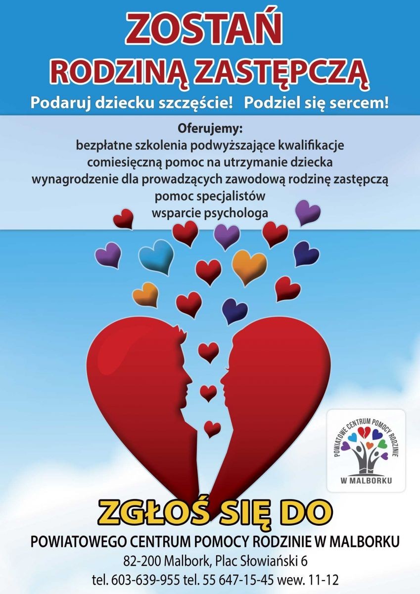 Malbork. Zostań rodziną zastępczą – podaruj dziecku szczęście i podziel się sercem.