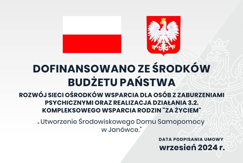 W Janówce działa Środowiskowy Dom Samopomocy.