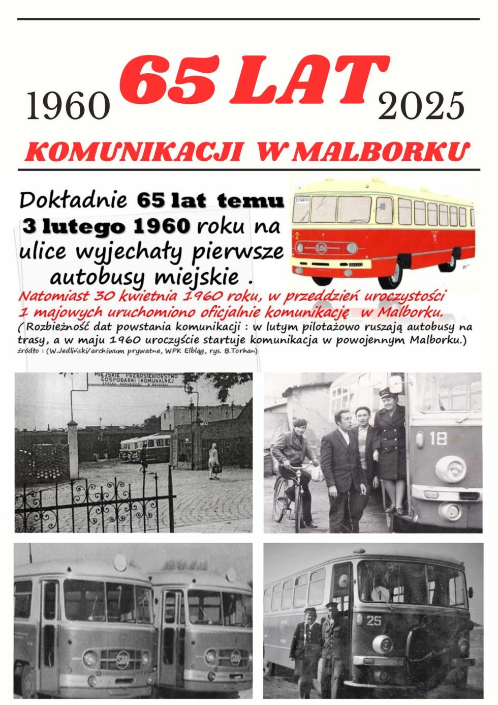 65 lecie komunikacji w Malborku