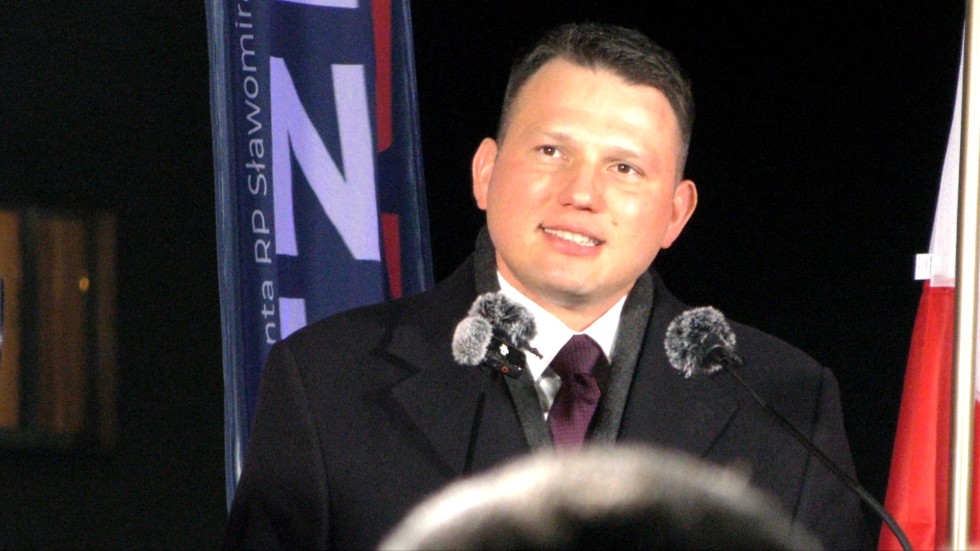Kandydat na prezydenta RP Sławomir Mentzen spotkał się z mieszkańcami Malborka. Wideo