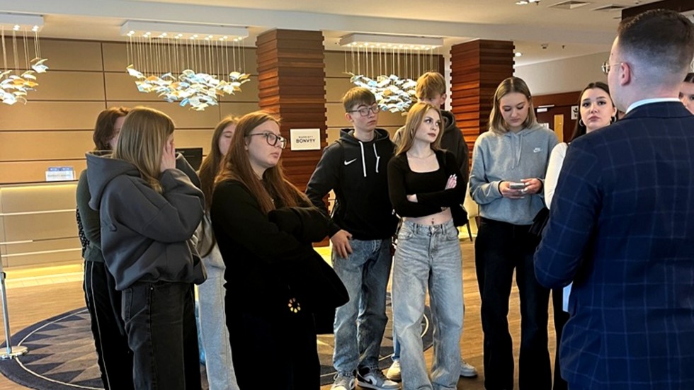 Uczniowie Technikum nr 3 z wizytą w Sheraton Sopot Hotel.