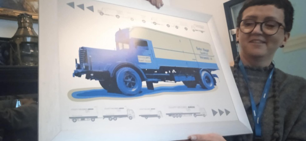 Uczniowie Technikum nr 3 z wizytą studyjną w magazynach firmy Nagel Polska w Gdańsku.