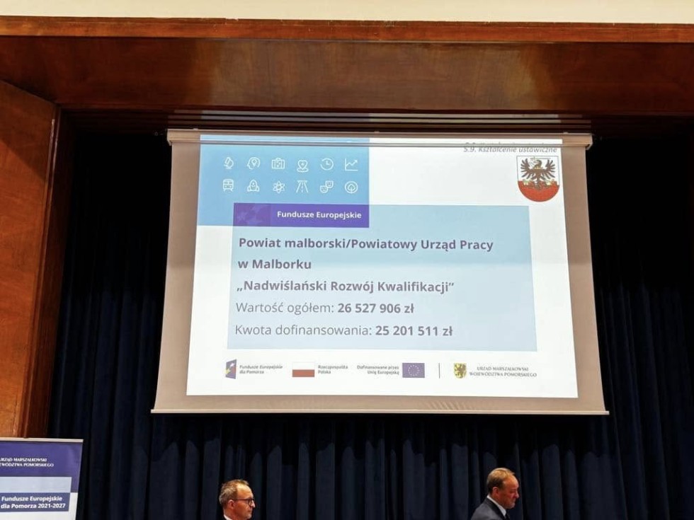 Nadwiślański Rozwój Kwalifikacji szansą na podniesienie kwalifikacji – kolejne unijne środki trafią do Powiatu Malborskiego.