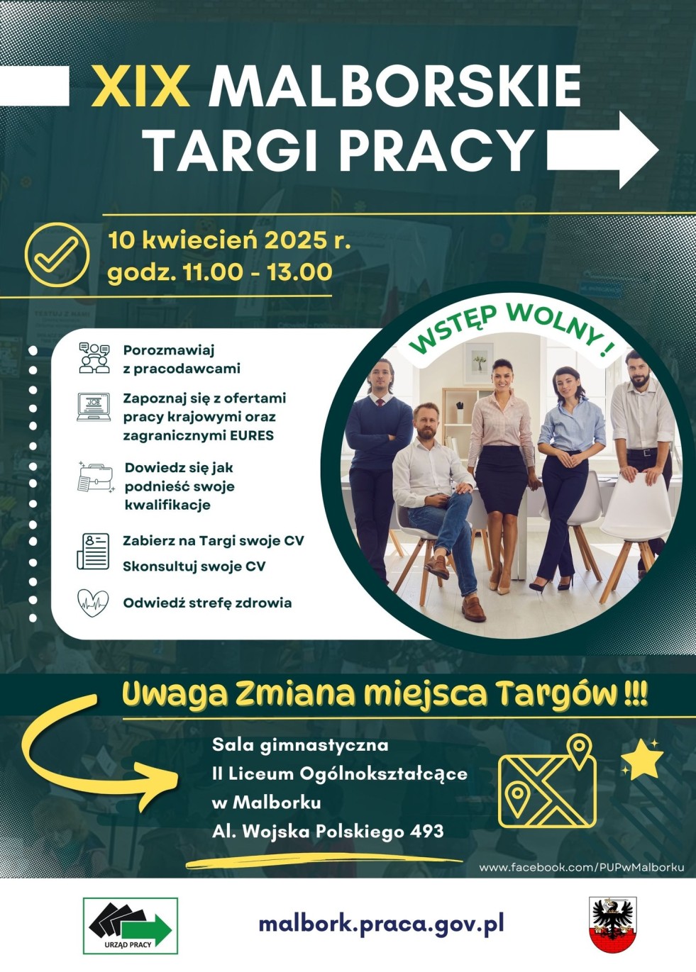 W kwietniu odbędą się XIX Malborskie Targi Pracy.