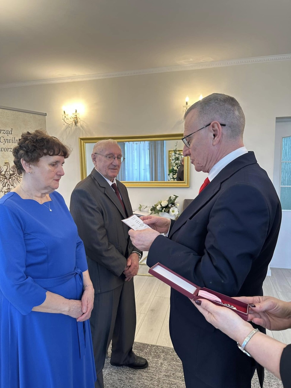 Nowy Dwór Gdański. Złote Gody państwa Eugenii i Eugeniusza Kozłowskich.