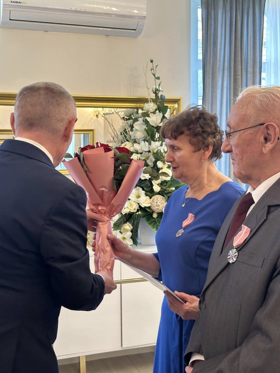 Nowy Dwór Gdański. Złote Gody państwa Eugenii i Eugeniusza Kozłowskich.