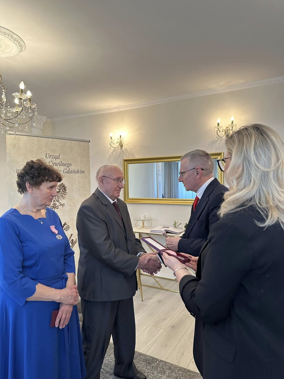 Nowy Dwór Gdański. Złote Gody państwa Eugenii i Eugeniusza Kozłowskich.