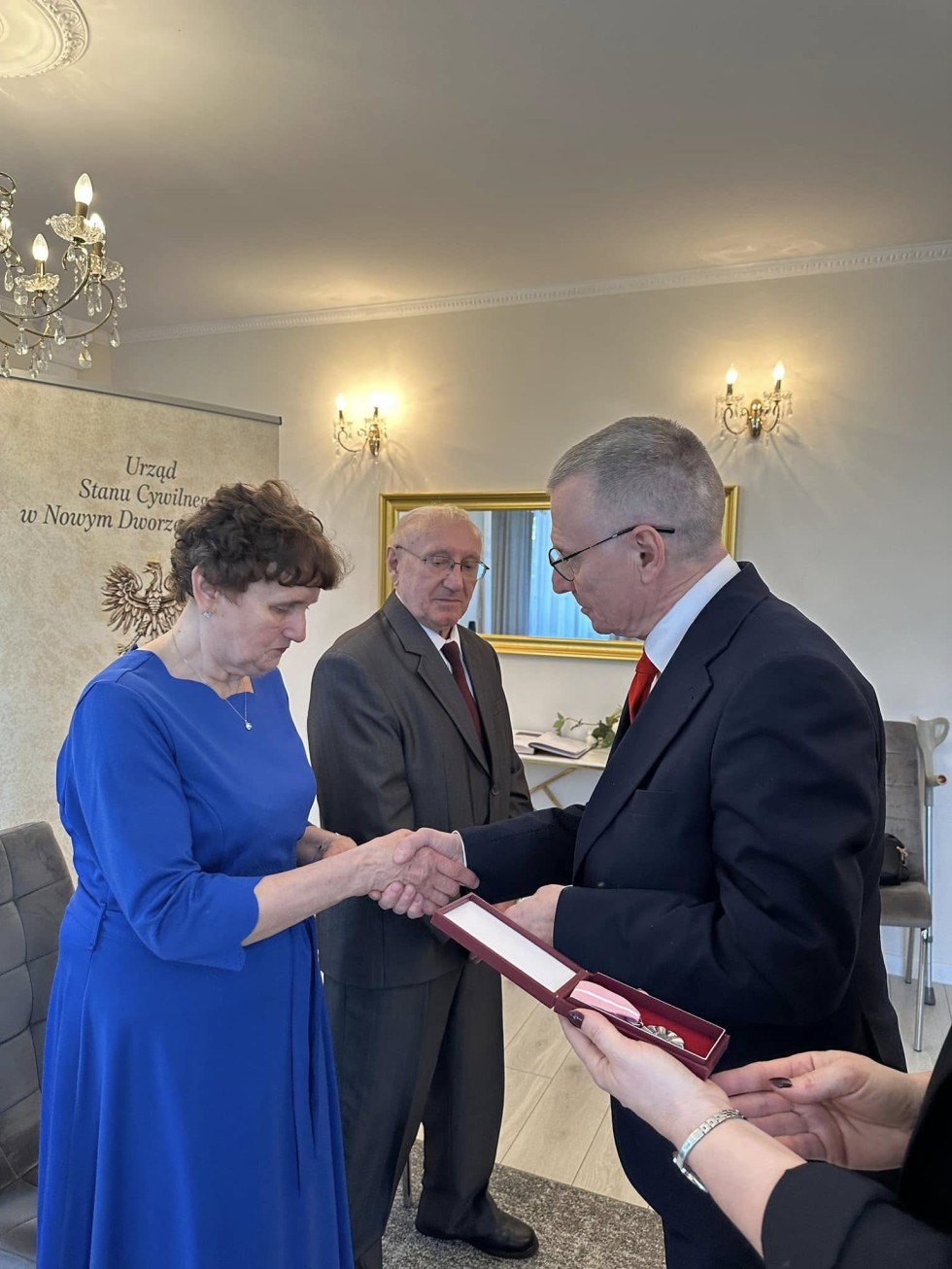 Nowy Dwór Gdański. Złote Gody państwa Eugenii i Eugeniusza Kozłowskich.