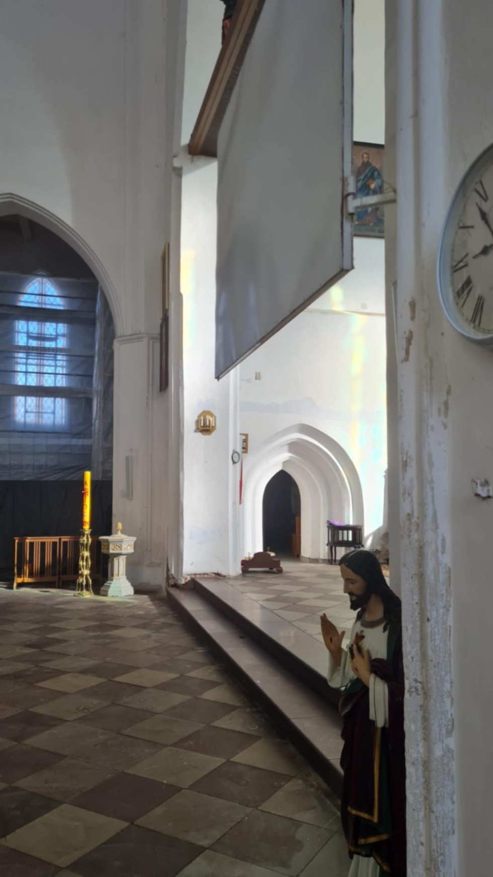 Trwają prace konserwatorskie w Kolegiacie Żuławskiej w Nowym Stawie.