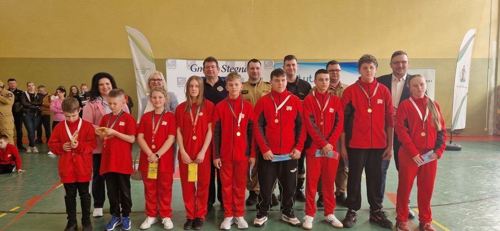 Halowe Dziecięce Zawody Sportowo-Pożarnicze w Sztutowie.