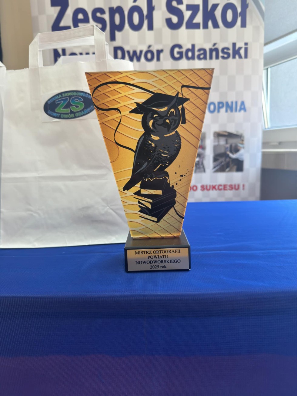 Zespół Szkół Mistrzem Ortografii Powiatu Nowodworskiego.