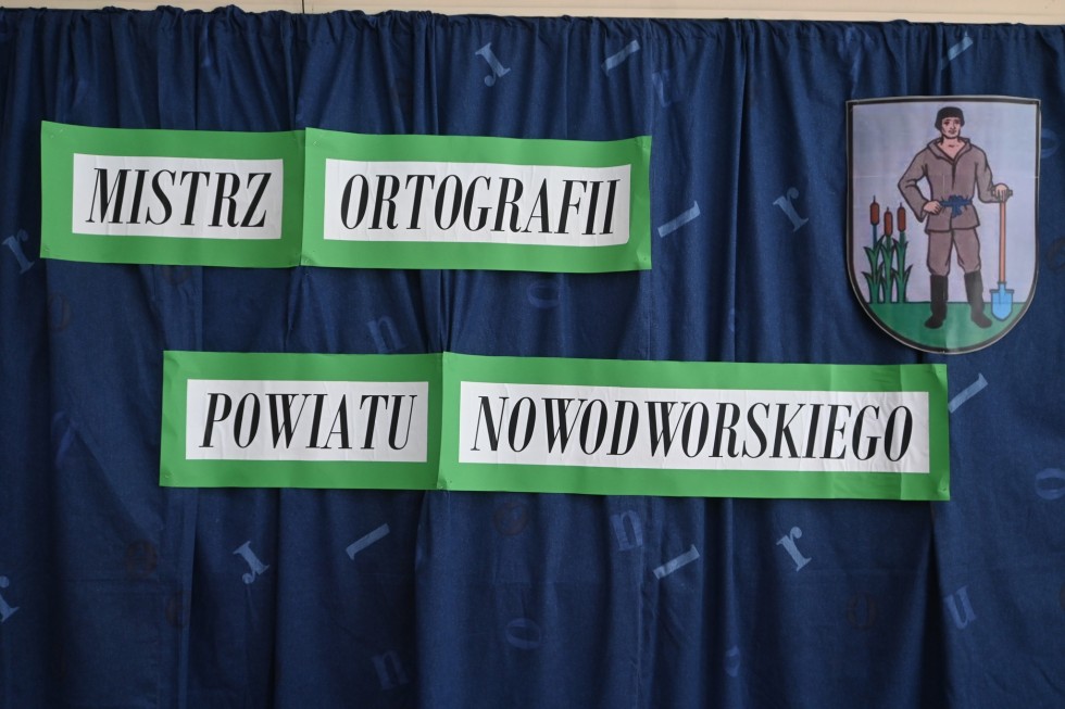 Zespół Szkół Mistrzem Ortografii Powiatu Nowodworskiego.