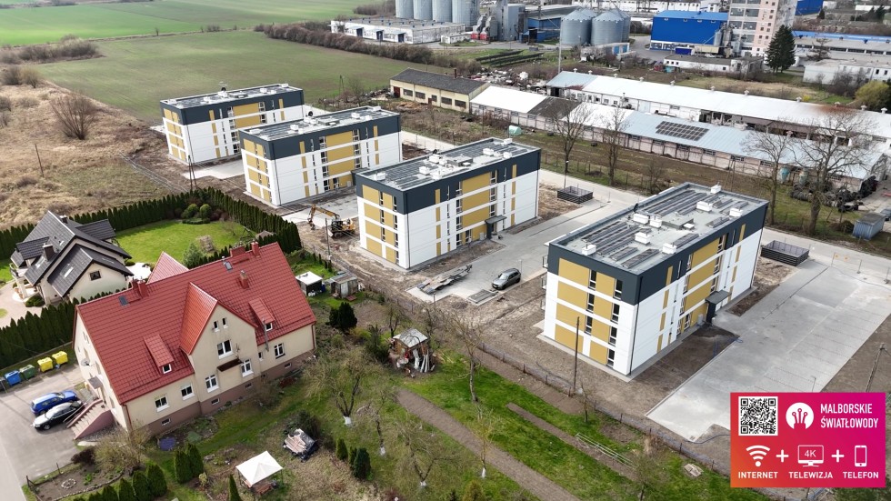 W czwartek Dzień Otwarty na budowie osiedla SIM w Nowym Stawie. Zobacz, jak wygląda budowa z lotu ptaka.